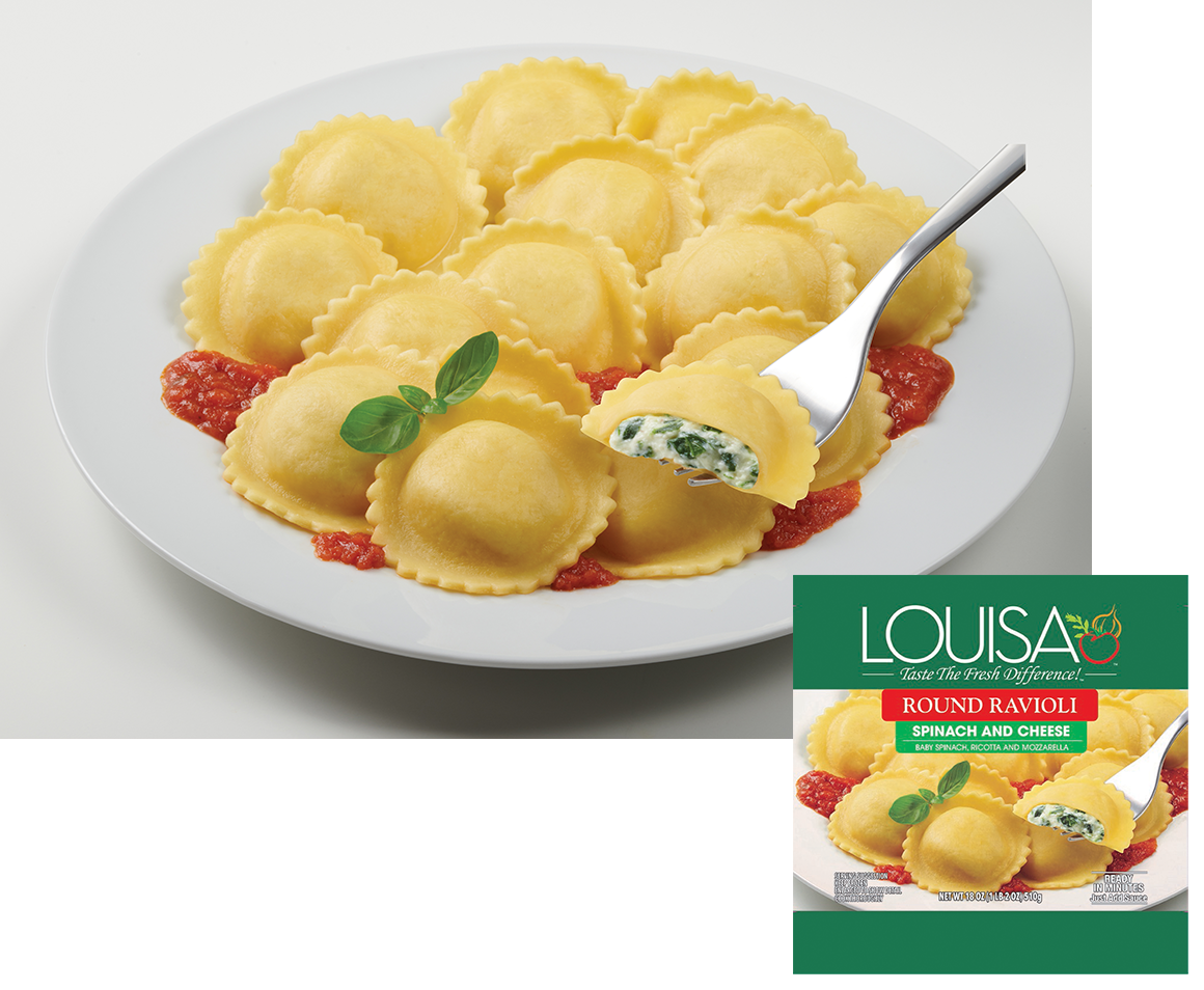Ravioli. Spinach and Cheese | Louisa Foods