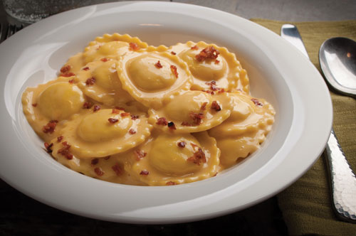 Mac & Cheese Made With Mini Round Ravioli