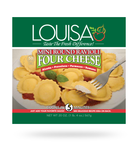 Mini Cheese Ravioli With Vodka Sauce | Louisa Foods