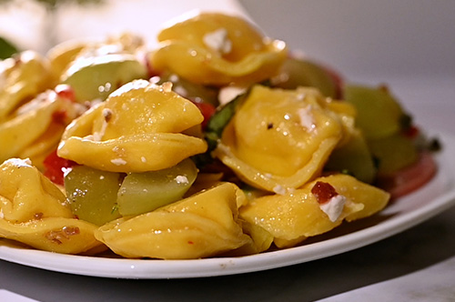 Four Cheese Tortellini Mediterranean Salad